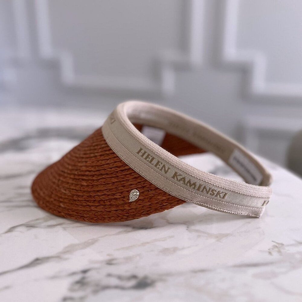 NWT - Helen Kaminski Bianca Visor - Sunset w/ Natural Logo👒🌅 - Picture 2 of 7